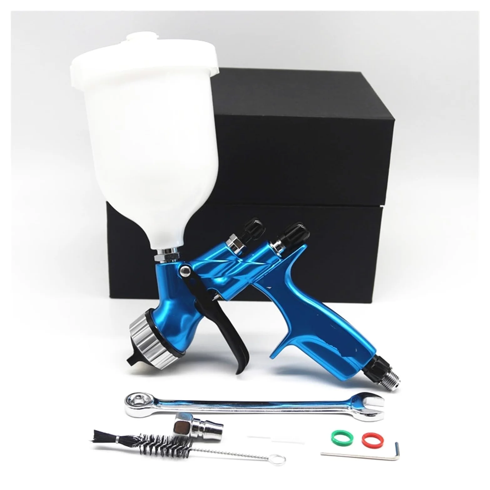 Lackierpistole, Spritzpistole 1,3 mm Edelstahldüse Farbspritzpistole/Farbe auf Wasserbasis/Luftspritzpistole/Druckluftwerkzeuge/Autolackspray(Klein)