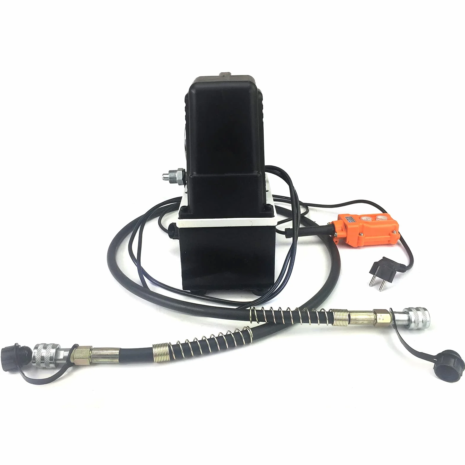 Hochdruck Hydrauliköl Elektro Pumpe, 3L Hydraulikpumpe Hochdruck, Hydraulik Pumpe für Schneiden, Perforieren, Biegen, Heben, 1200W, Schwarz