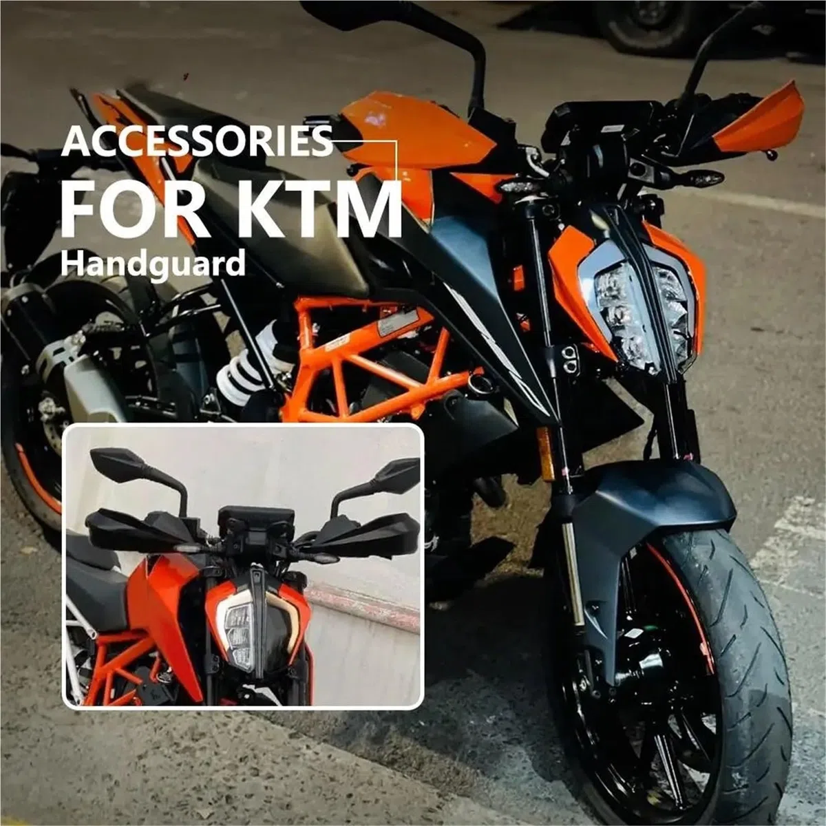 Motorrad Lenker Protector Passend für K&TM Duke Super Abenteuer Handschutz Motorräder Zubehör Hand Schutz Griff Abdeckung(3PCS White)