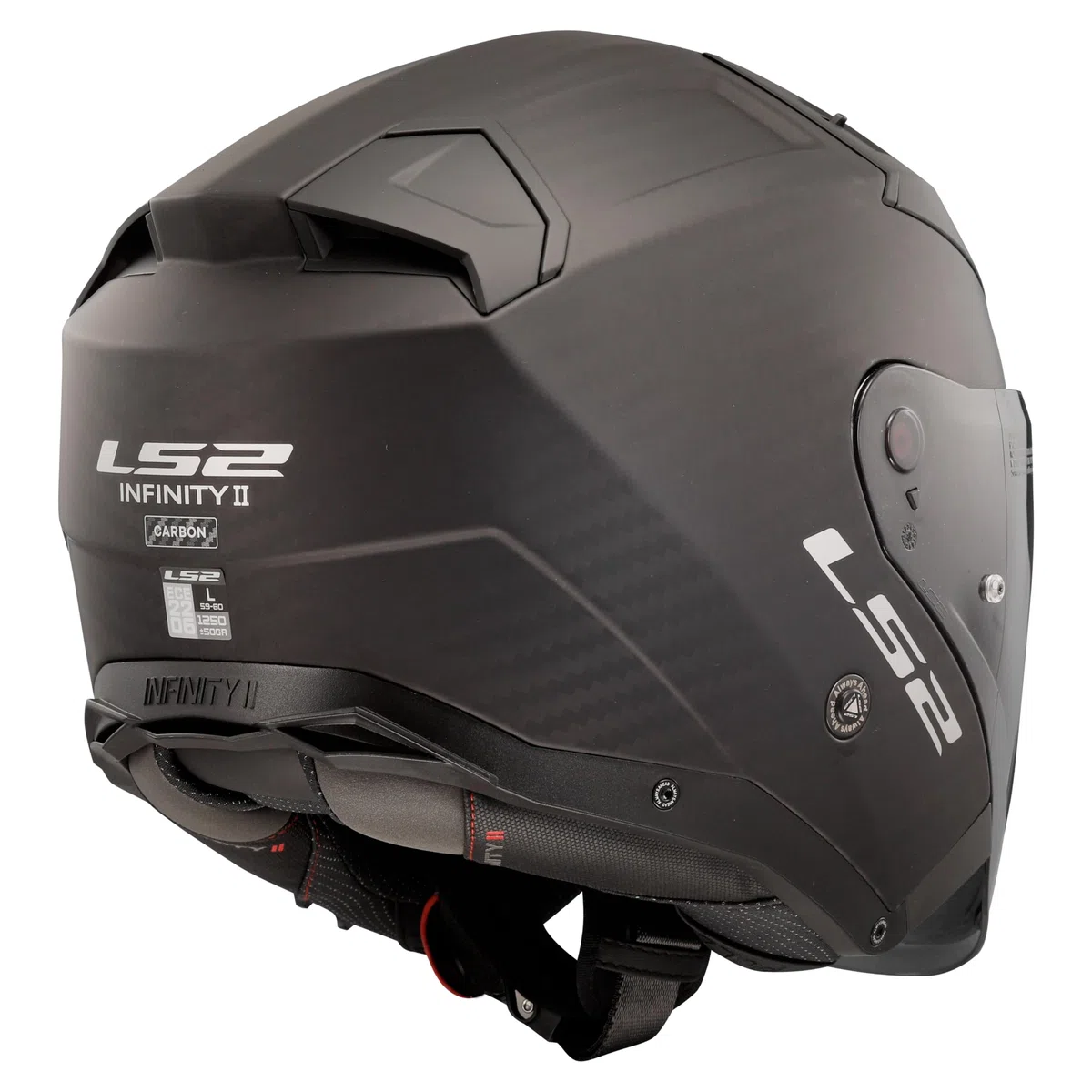 LS2, Jet-Motorradhelm INFINITY II CARBON Matt Carbon, L