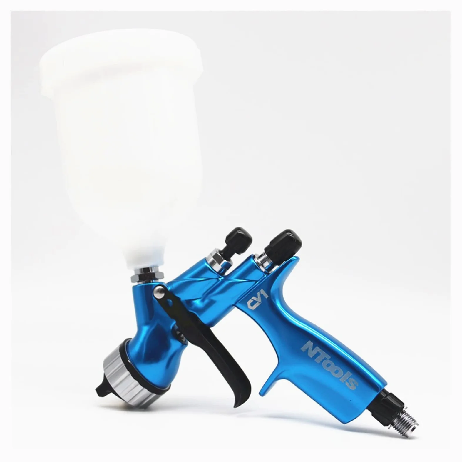 Lackierpistole, Spritzpistole 1,3 mm Edelstahldüse Farbspritzpistole/Farbe auf Wasserbasis/Luftspritzpistole/Druckluftwerkzeuge/Autolackspray(Klein)