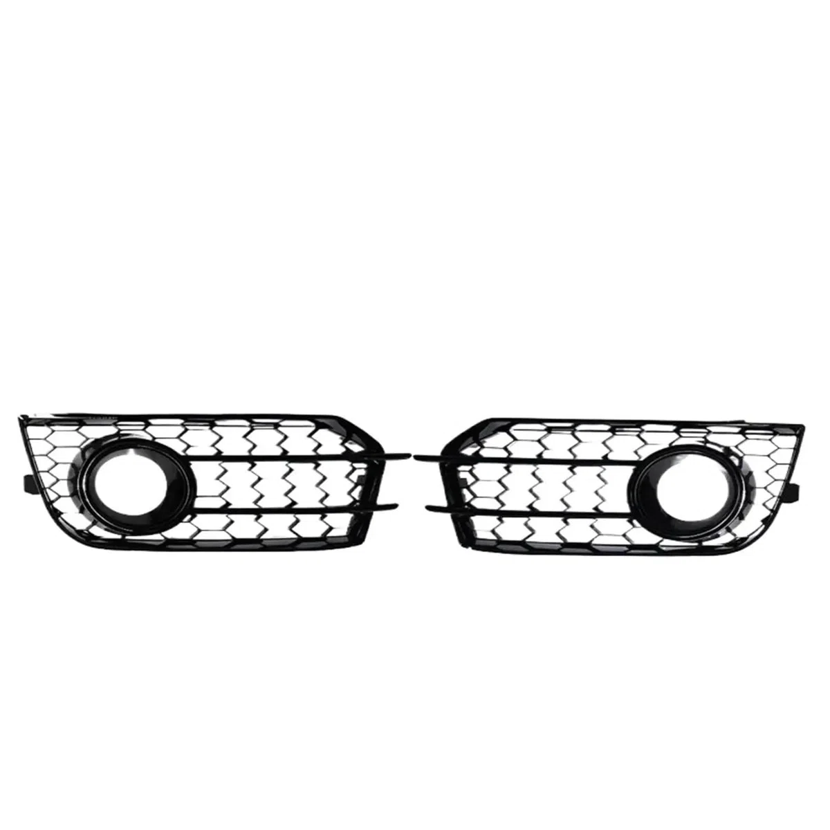 Abdeckung Nebelscheinwerfer Für A1 2010-2014 Auto Nebel Anhänger Abdeckung Front Stoßstange Licht Kühlergrill Teile(Bright black)