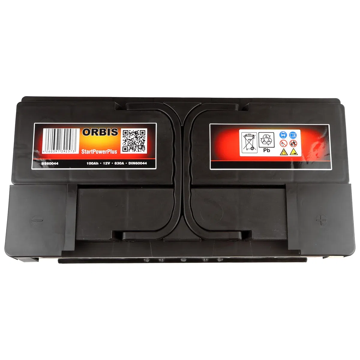 12 V 100 Ah Autobatterie Orbis BS60044 – 830 A Kaltstart, wartungsfreie Energieversorgung für Pkw & Vans, robust, geladen und betriebsbereit | BaSBa 2141